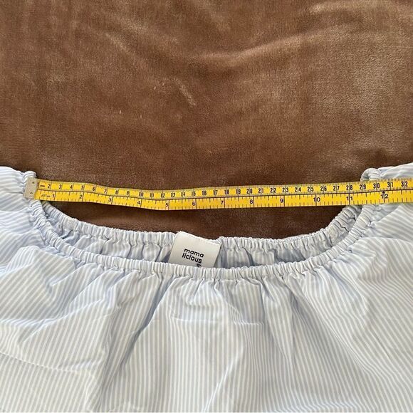 Mamalicious European Brand Vintage Style Preppy Maternity Dress with Sash Size M - Picture 10 of 10